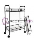 Метална кухненска етажерка 3 нива мобилна